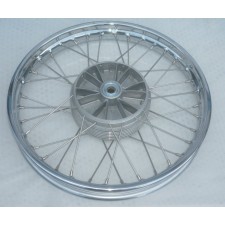 WHEEL COMPLETE - DRUM BRAKE - WITH LINE FOR LID -  1,85-18"  - (STAINLESS STEEL WIRES)